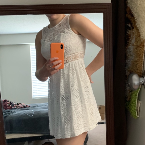 By & By White Lace Dress - Picture 3 of 6